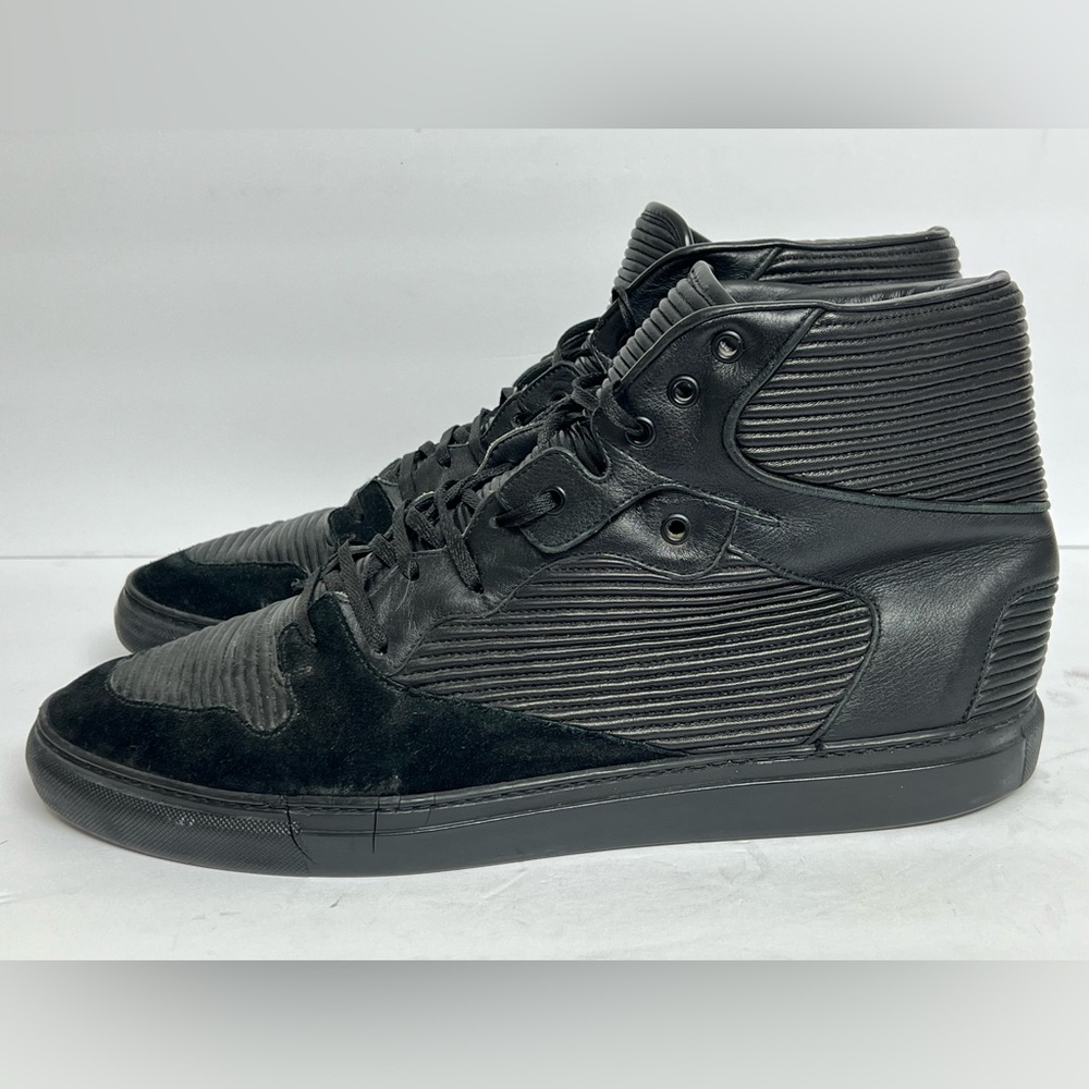 Size 47EU/14US - Balenciaga Arena Cotes High Top Sneakers🖤 RETAIL $650!